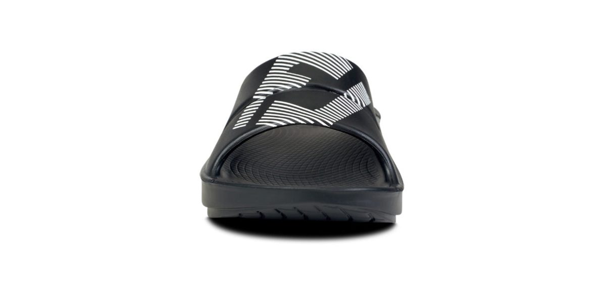 FJ X OOFOS Women's OOahh Sport Slide Sandal - Black - Image 3