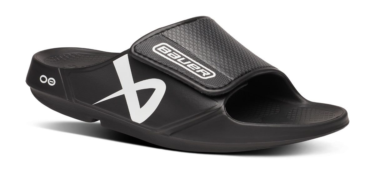 BAUER/OOFOS Women's OOahh Sport Flex Sandal ?C Black