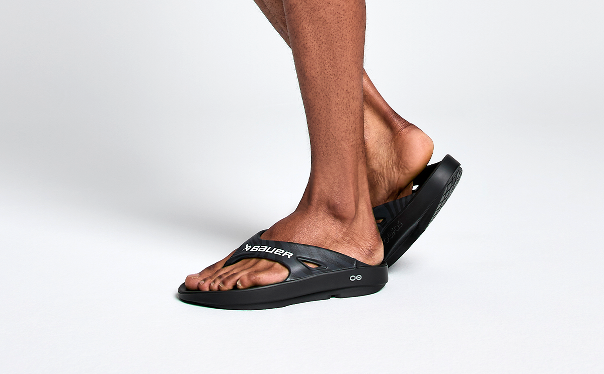BAUER/OOFOS Men's OOriginal Sport Sandal ?C Black Asphalt - Image 8