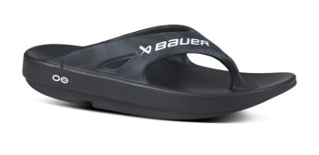 BAUER/OOFOS Men's OOriginal Sport Sandal ?C Black Asphalt