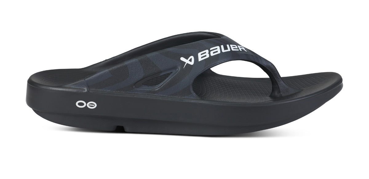 BAUER/OOFOS Men's OOriginal Sport Sandal ?C Black Asphalt - Image 2